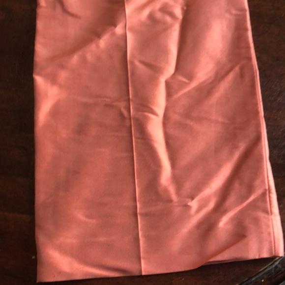 NWT Shantung Silk sz 8 peach Talbots Petites straight leg lined slacks - Picture 4 of 15